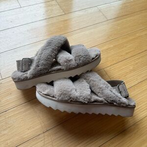 Koolaburra by Ugg Faux Fur Sandals